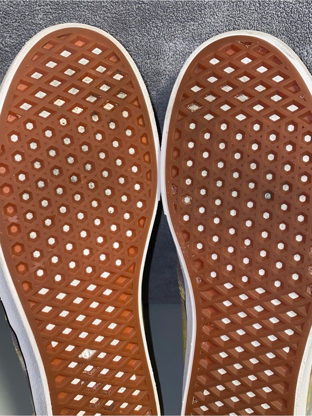 Vans Size 12 ComfyCush Era Blotched Multi/Purple Velvet Shoes - Picture 12 of 14